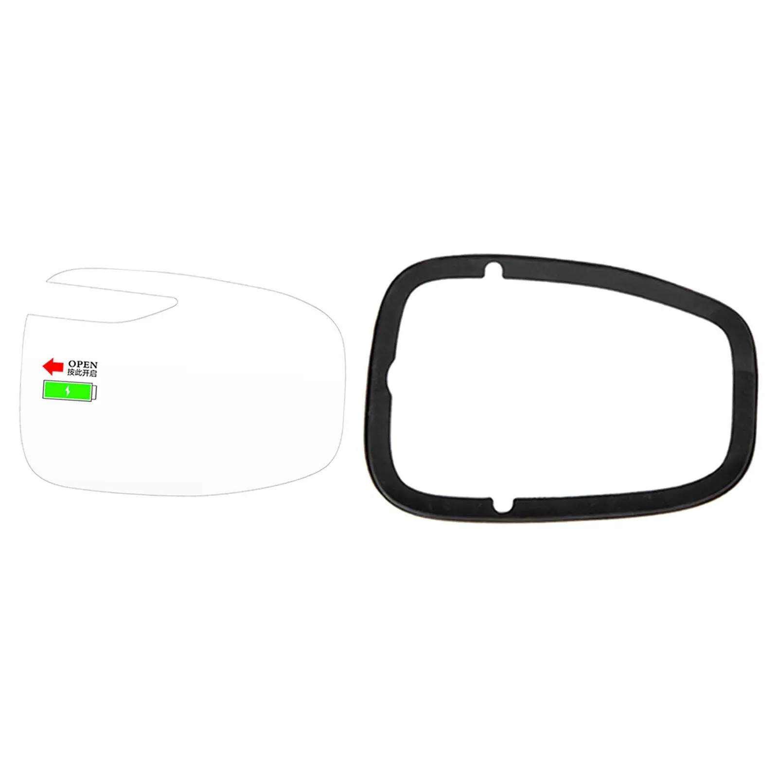 

2 Pieces Charging Port Cover Sticker Rubber Seal Rings for Byd Atto 3 Yuan Plus