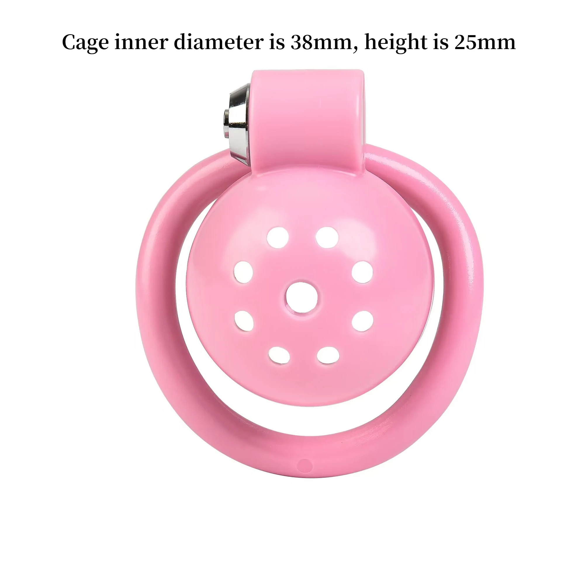 Pink Male Penis Chastity Cage Set Small Bird Chastity Cage Belt With Padlock 5 Cock Ring Penis Bondage Slave Man Sex Toy penis chastity cage chastity lock sex toy