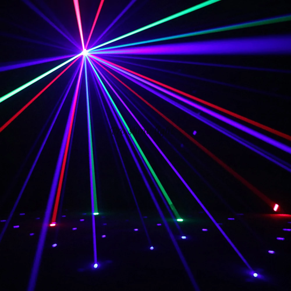 Laser Lights Stage Lights 30W RGB Matrix Butterfly Laser Light With Remote DMX LED Dyeing Lighting For Disco Party Dj Event Show