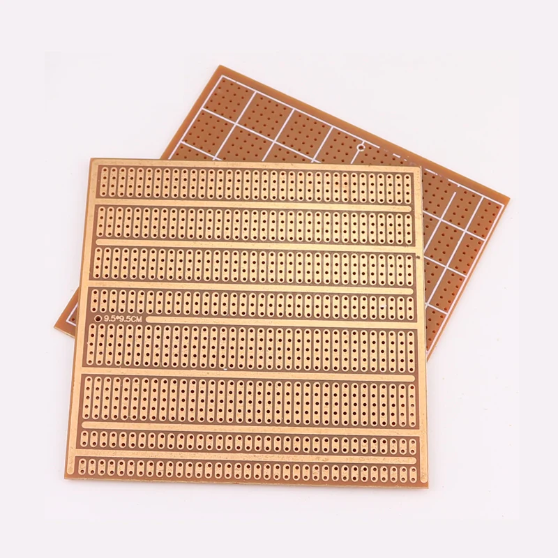 DIY Circuit Board 9.5*9.5CM Single Sided Bakelite 2-5 Connecting Holes 1.5 Thick 2.54 Spacing Universal Board PCB 5/10PCS