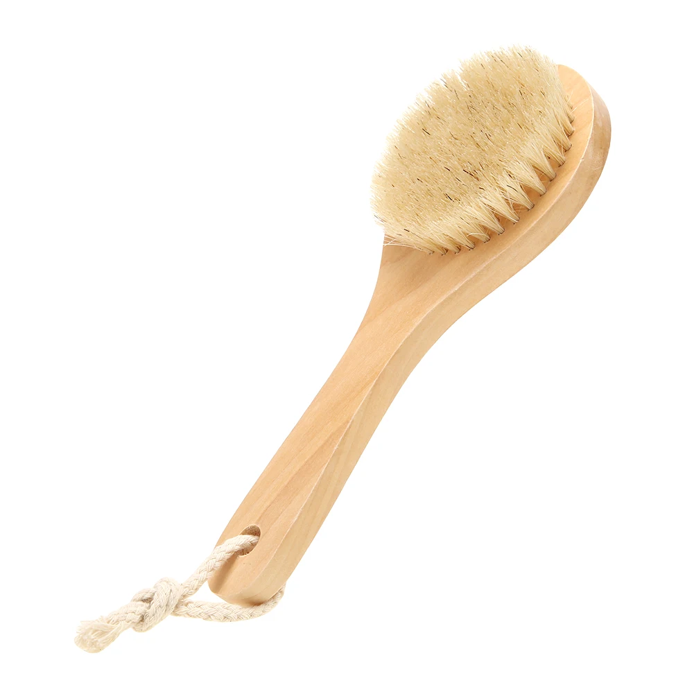 Scrubber Spa Washing Brush Home Adult Shower Washing Tools Bath Brush Long Wood Handle Bathroom Body Back Shower Bristle 2