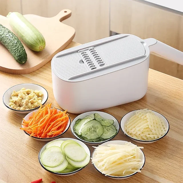 Coupe-légumes multifonctionnel avec panier de drainage pour légumes et fruits, outil de découpe et de lavage pour la cuisine 1