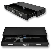 Under Bed Gun Safen ,Car Trunk Gun Storage,Long Rifle Safes for Home AR Rifle and Pistols, Horizontal and Vertical Gun Safe 1