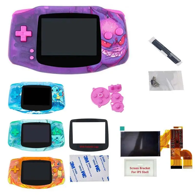 

New New 2022 IPS V3 LCD Screen Kits with Customized Housing Sets for GBA Funnyplaying IPS V3 LCD Screen Kits for GameBoy Advance