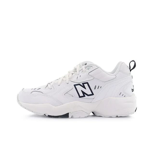 New Balance NB 608 V1 Chaussures décontractées basses confortables d'inspiration rétro à bout rond pour femme en blanc WX608WT(B) 1