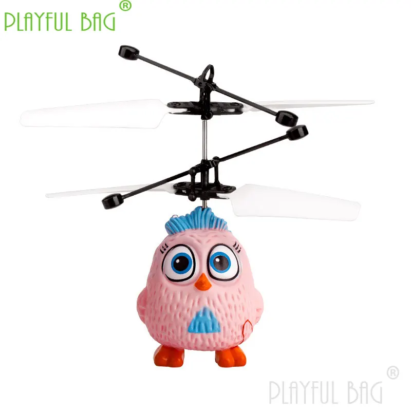 New Hot Mini Cute Fly Bird Drone Fly Flashing Helicopter Gesture Induction Pink Children RC Gift Figure USB Kid Toys VD114 6