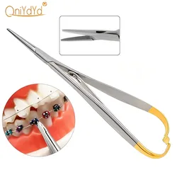 Dental Mathieu Needle Holder Pliers 14Cm Stainless Steel Orthodontic Tweezer Instrument Tool