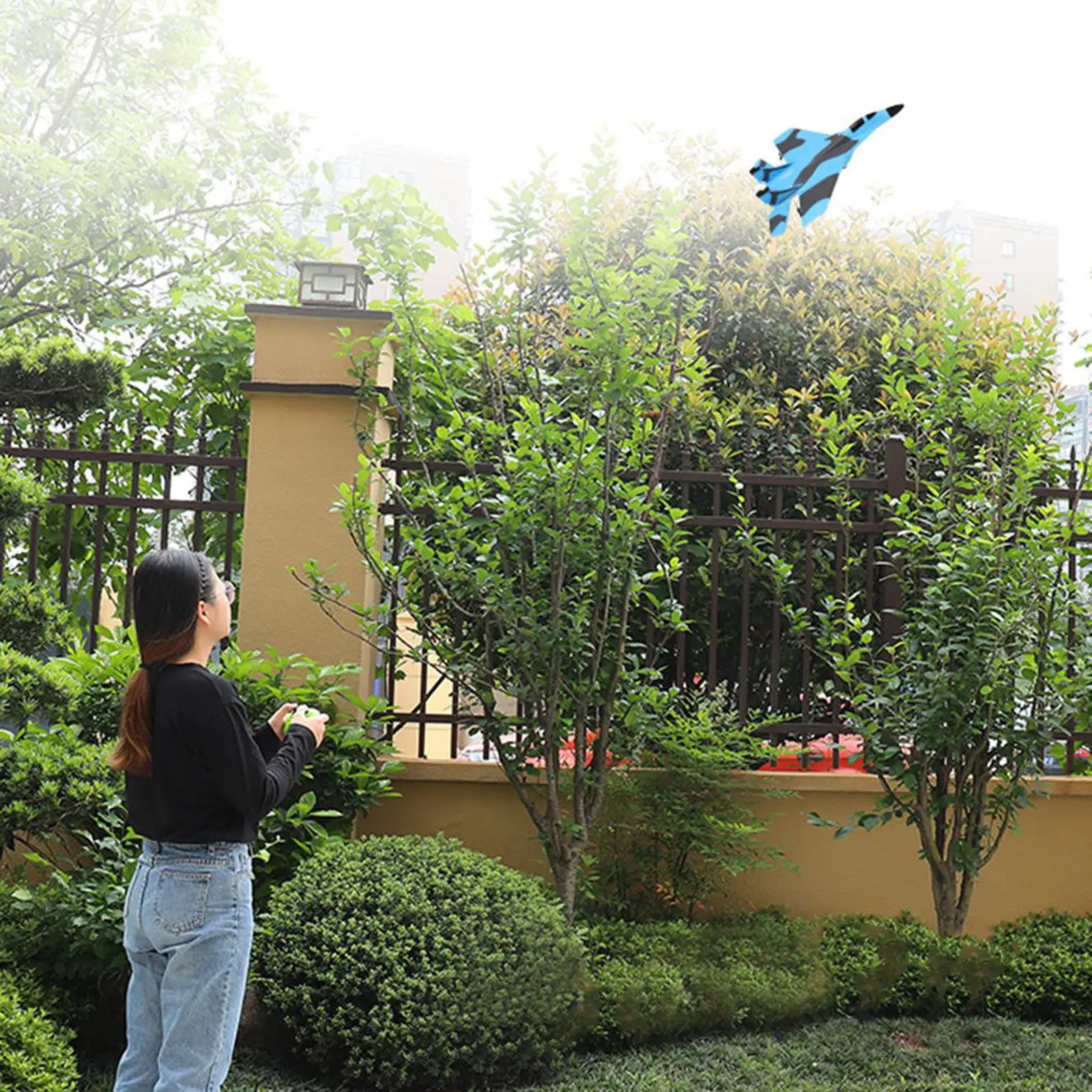 RC Plane, 2 Channels Remote Control Airplane, Ready to Fly EPP Aircraft, Night