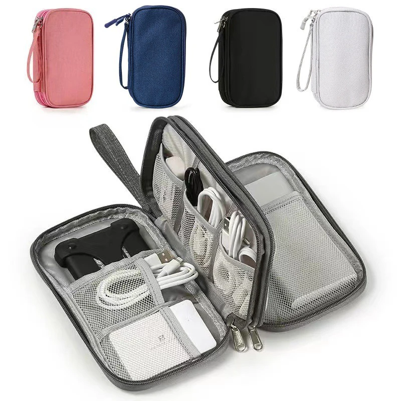 Borsa da viaggio Custodia portaoggetti Organizzatore portatile in filo Borsa con cerniera Accessori per le vacanze Viaggio da viaggio Indispensabile