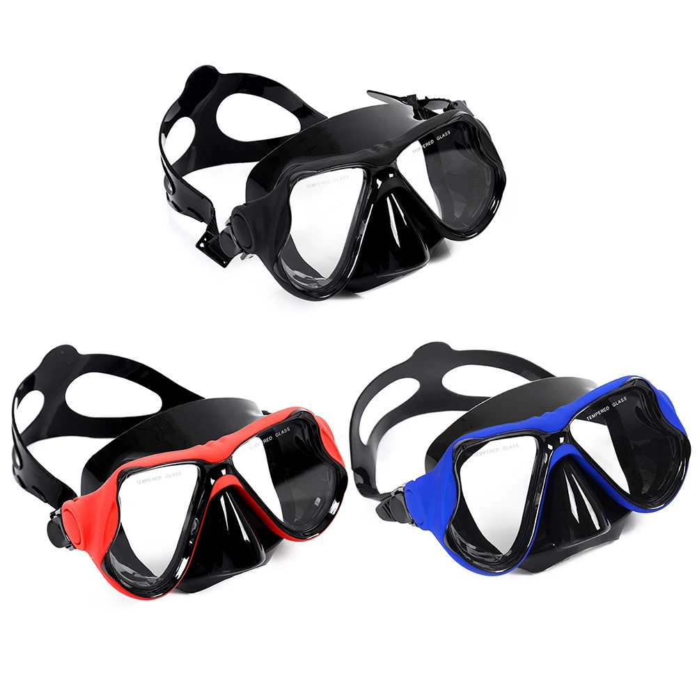 Scuba Diving Mask Anti-Fog Professional Snorkeling Mask Panoramic Wide View Snorkels Diving Goggles Free Swim