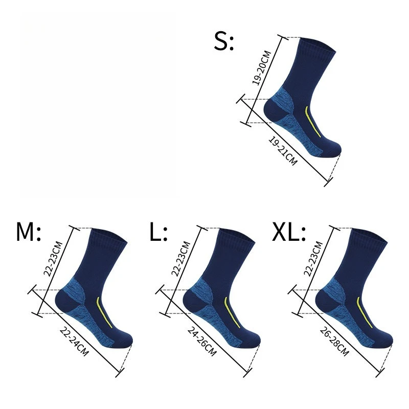 Outdoor waterproof socks mid-calf hiking socks camping sports skiing wading breathable quick-drying cycling waterproof socks water sport socks