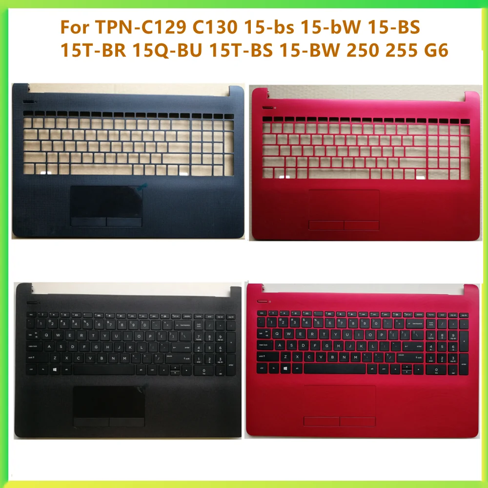 Caixa Superior do Portátil Tampa Superior do Palmrest Caixa para hp Tpn-c129 C130 15-bs 15-bw 15-bs 15t-br 15q-bu 15t-bs 15-bw 250 255 g6 Novo