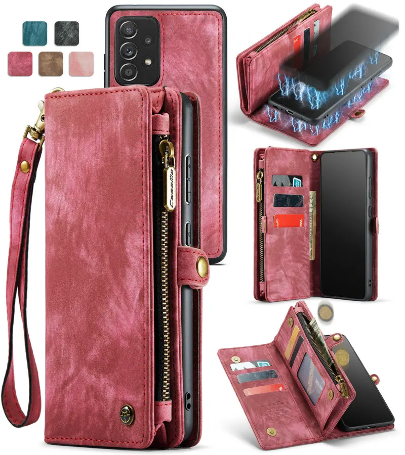 CaseMe Zipper Wallet Phone Case – Multi-Function Detachable Card Holder