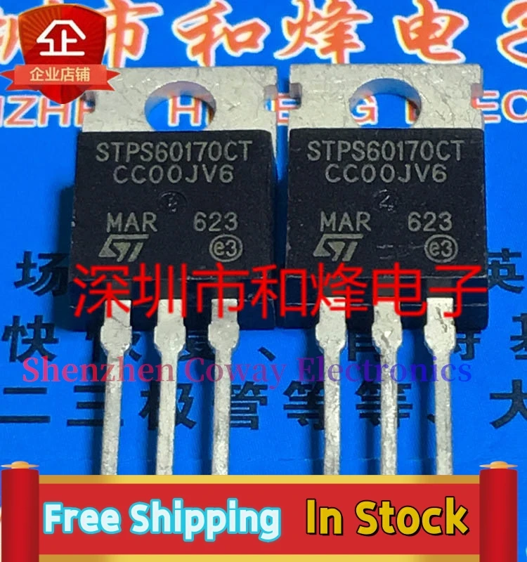 

10PCS-30PCS STPS60170CT TO-220 60A 170V MOS In Stock Fast Shipping
