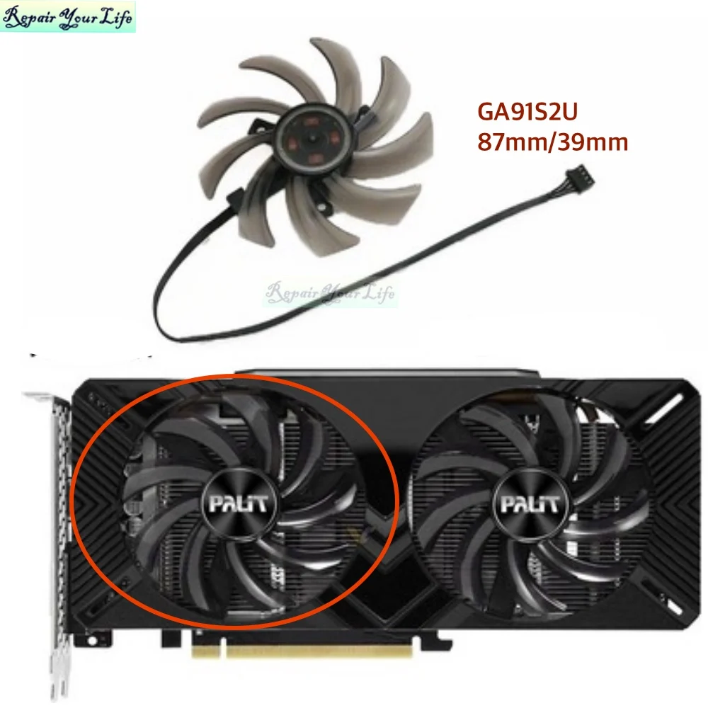 Ventola raffreddamento gpu 87mm ga91s2u per emtek palit rtx_voghion.com
