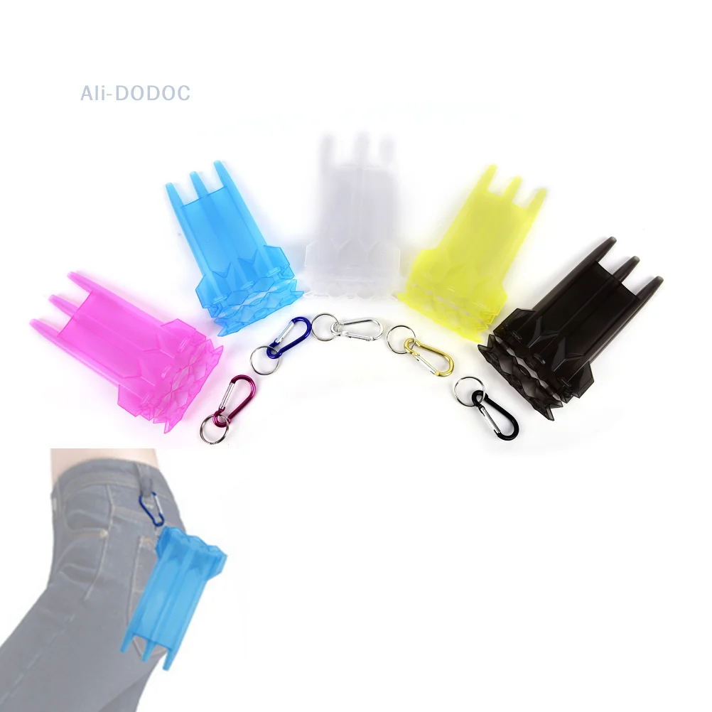 

1pc plastic dart box case with locks portable darts accessories 5 colors