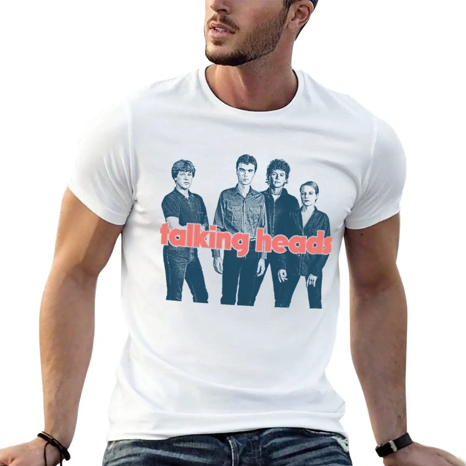 

Talking Heads // Retro Style Fan Art T-Shirt Short sleeve tee vintage t shirt Oversized t-shirt Blouse mens clothes