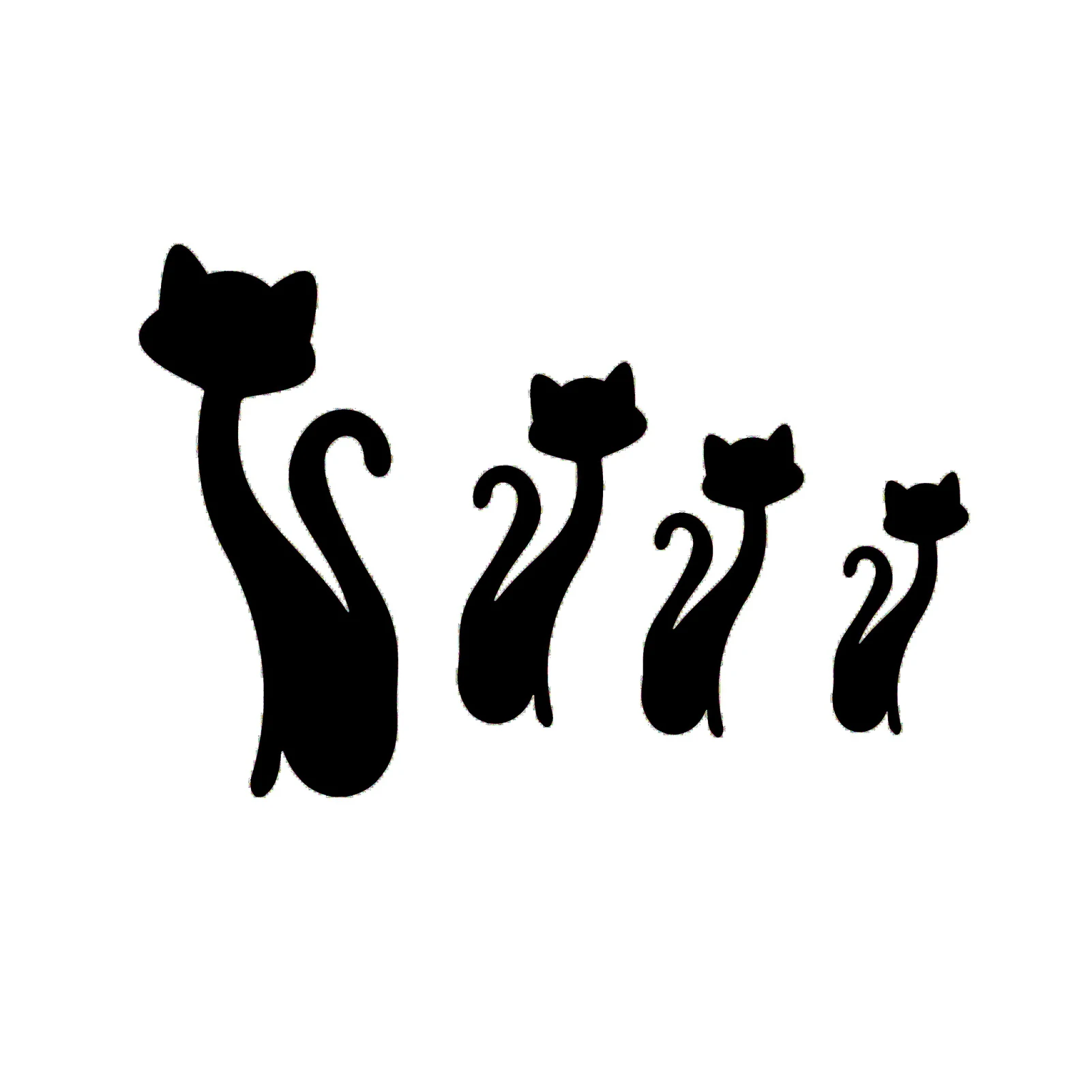 Cat Acrylic Mirror Wall Stickers For Kids Room Home Decor Acrylic Cat Decals Mural Mirrored Decorative Sticker