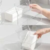 Transparent Acrylic Paper Towel Box Creative Home Living Room Tissue Paper Roll Storage Box Face Wash Tissue Box 4