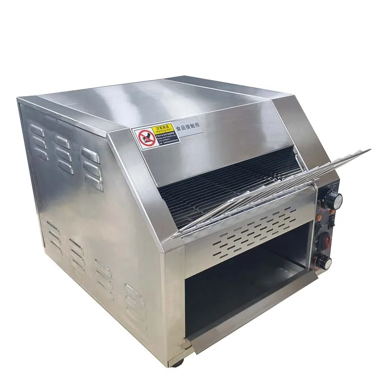 220V Professional commercial Stainless Steel Toaster Manufacturer Bread Electric Conveyor Toasters With CE 6