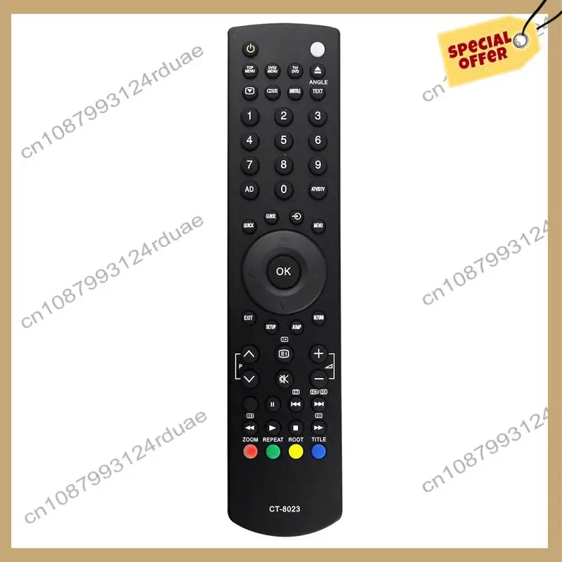 A75T 1 PCS 교체 CT-8023 TV 리모컨 검정색 Toshiba TV 용 배터리 없음 26DL833R 26DL834R 26KL933R 26KL934R 32DL833R