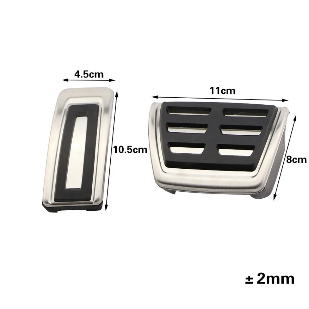 LHD Stainless Steel Car Pedals Gas Brake Foot Rest Pedal Pad Cover For Audi Q2 Accessories