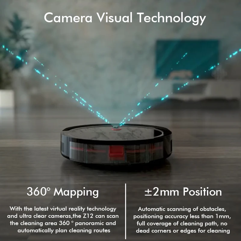 Z12 로봇 청소기: 4800Pa 흡입력, 시각 네비게이션, 앱 가상 벽, 자동 충전을 갖춘 3-in-1 로봇 청소기 Best5 Z12 로봇 청소기: 4800Pa 흡입력, 시각 네비게이션, 앱 가상 벽, 자동 충전을 갖춘 3-in-1 로봇 청소기 Best5