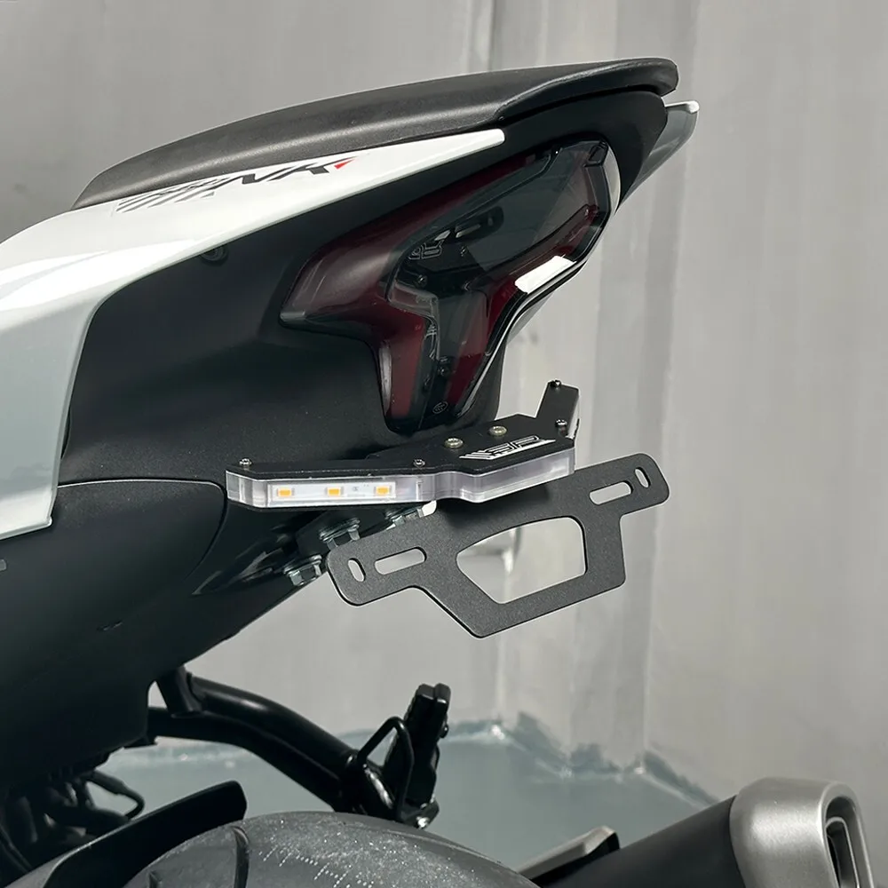 CFMOTO 450SR/SRS/SS/NK 300SR 테일 타이디 번호판 홀더 LED 신호등 오토바이 번호판 거치대