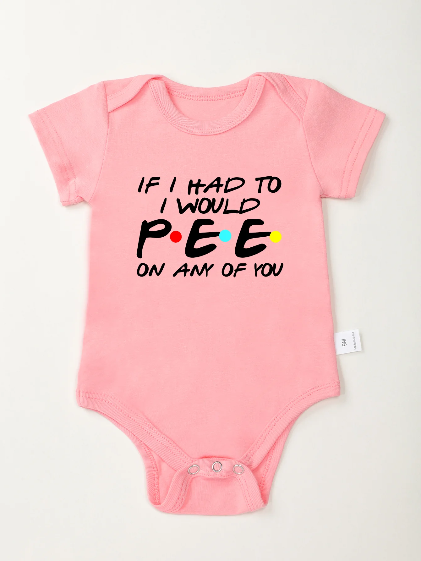 Newborn Short Sleeve Toddler Rompers Baby Boy Girl Bodysuit Infant Jumpsuit Fashion If I Had To I Would Pee On Any of You 3