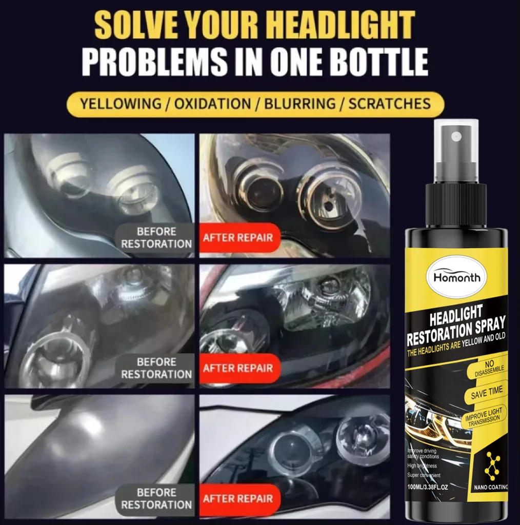 Riparazione e Restauro Fari Auto: Rimuovi Rapidamente Ingiallimenti e Graffi, Ripristina Chiarezza e Lucentezza, Ideale per Illuminazione Auto - Image 3
