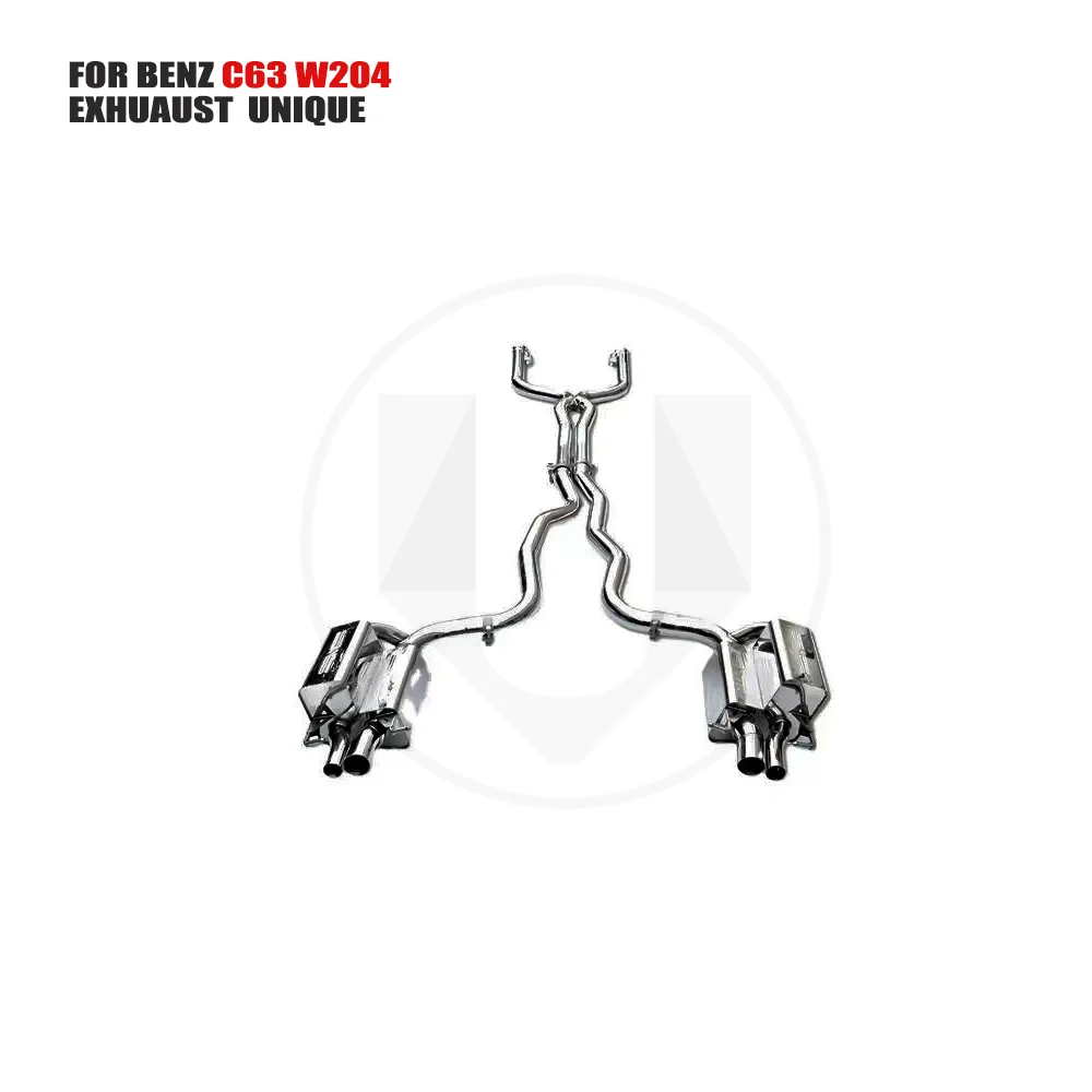 

UNIQUE Stainless Steel Exhaust System Performance Catback is Suitable for Mercedes-Benz C63 AMG W204 Car Muffler