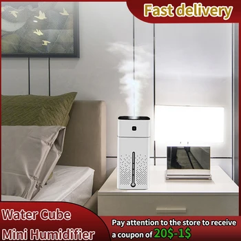 가정용 공기 가습기 워터 큐브 정수기, 휴대용 아로마 테라피 오일 디퓨저 스프레이, 대용량 아로마 디퓨저 미스트 메이커