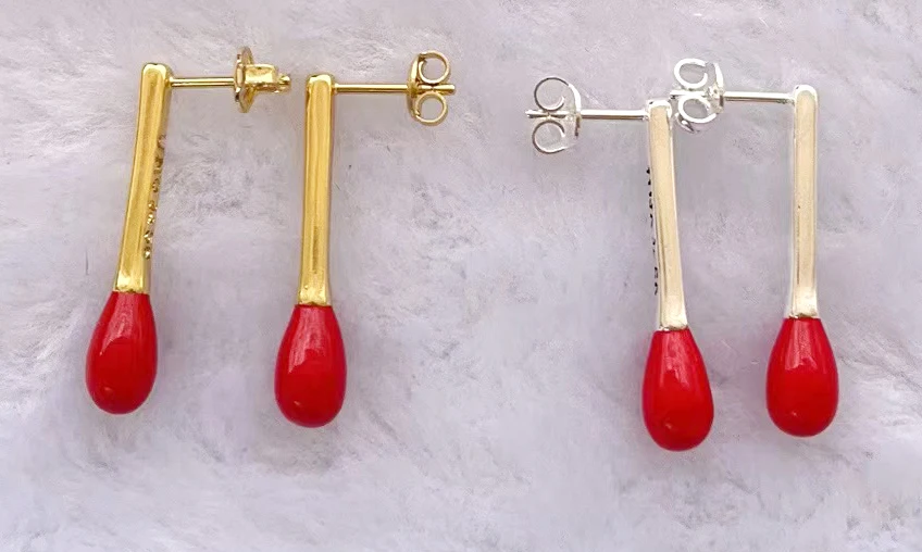 YS 2022 New UNOde50 Design Delicate Fashion Electroplated 925 Silver Earrings Gold Holiday Jewelry Gift