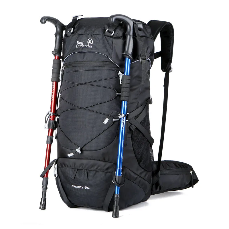 50L Waterproof Molle Hiking Backpack Outdoor Sports Travel Cycling Daypack for Climbing Camping Touring Rucksack Men Women