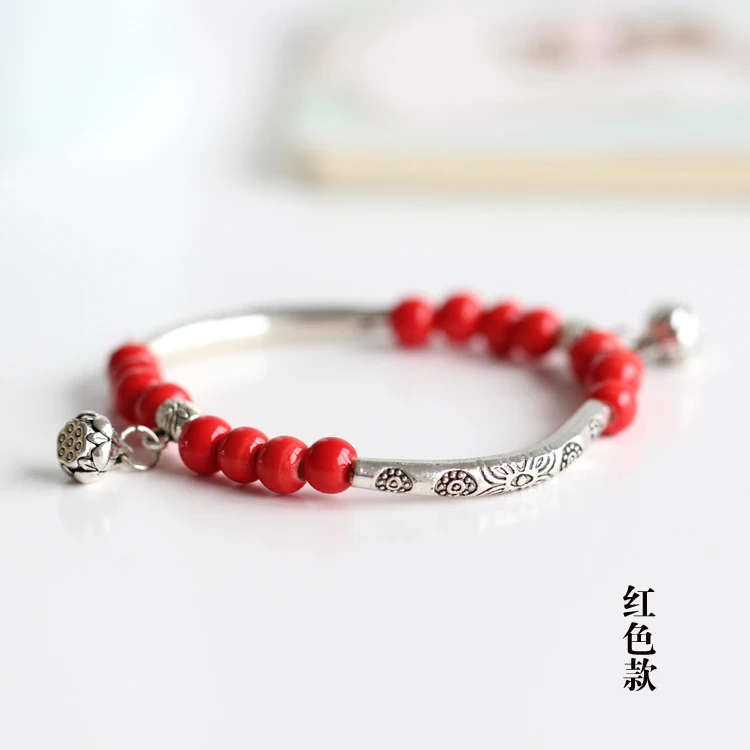 Ceramic bracelet Women's Ceramic hand made DIY Bracelets Artware Retro bracelet for woman girl gift Fashion Jewelery #1555