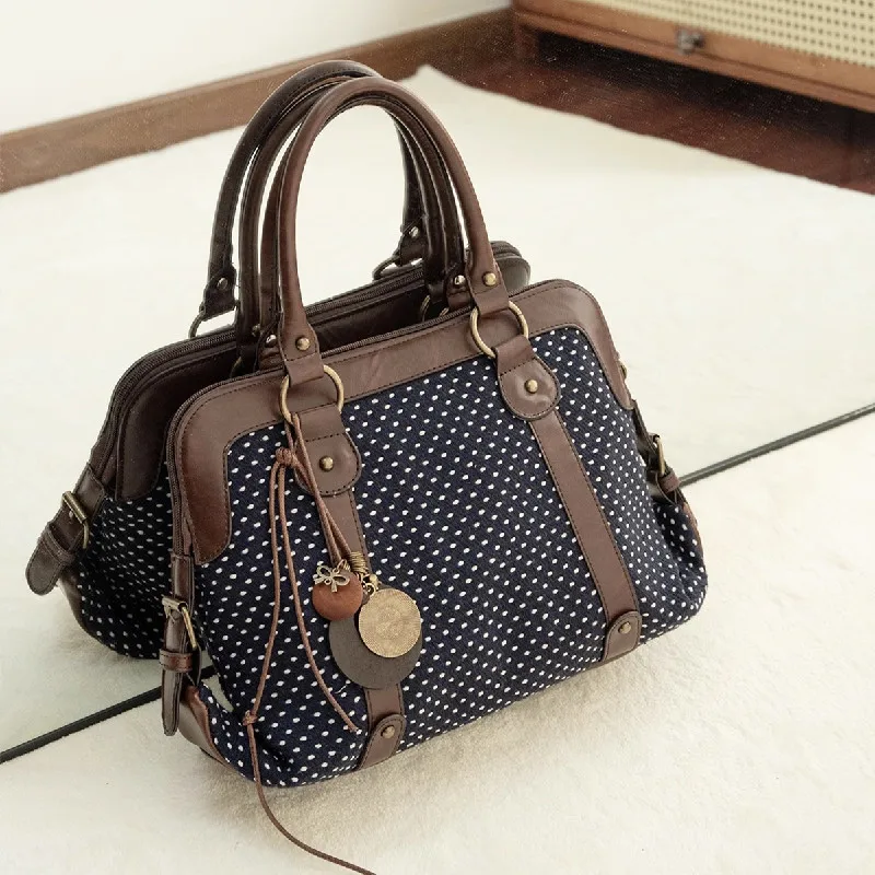 Fashionable Women's Shoulder Bag Handbag Crossbody Bag PU Leather Vintage Style Medium Hardness Zipper Closure