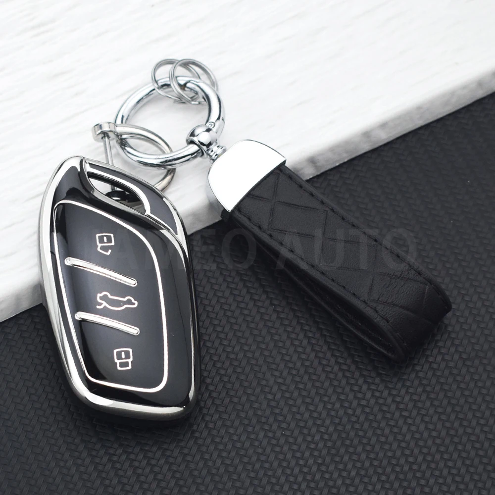Premium Soft TPU Car Key Case Cover - Universal Car Accessories