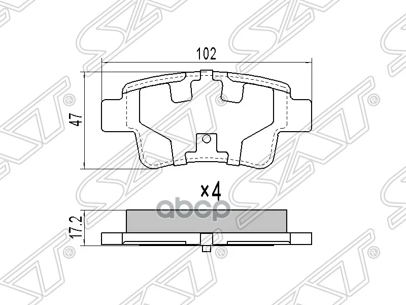 Brake pads Opel Corsa D 06 /Fiat Grande Punto 05 sat art. St 93189823