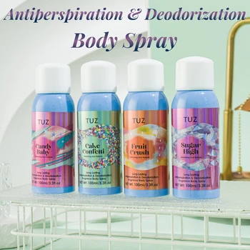 Long Lasting Antiperspiration & Deodorization Fragrance Body Spray Refresh Sweet Natural Floral Fruitly Fragrance 24 Hours 100ml 1