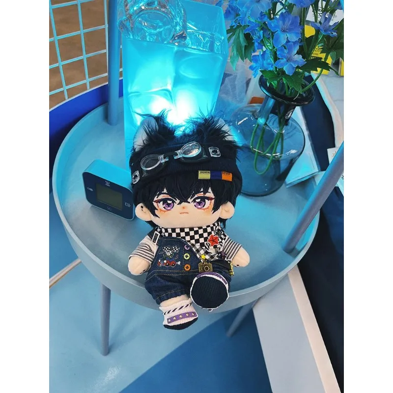 

20CM Plush Doll Denim Clothes DIY Hoodie Printed Shorts Clothes For 20CM Plush Stuffed Doll Dress Up Accessories