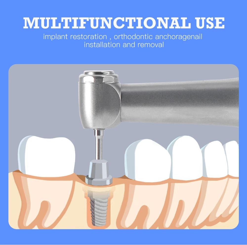 AZDENT Dental Implant Motor Elektrischer kabelloser Drehmomentschlüssel Implantat-Drehmomentschlüssel mit 16-teiligen Schraubendrehern Gegenwinkelmotor – Detail 2