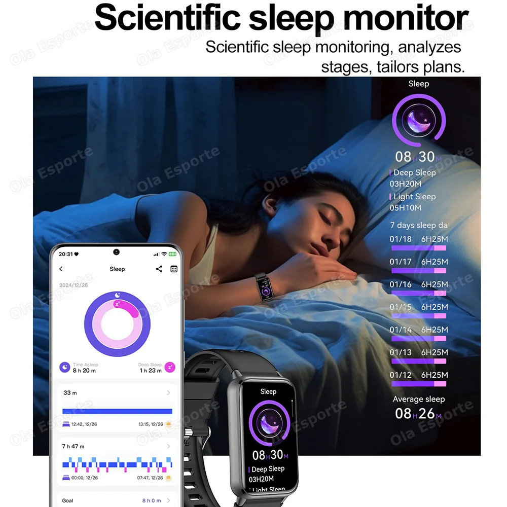 남녀 스포츠 스마트워치 방수 1.47인치 AMOLED 스크린 블루투스 통화 음성 제어 NFC 스마트워치 심박수 수면 모니터