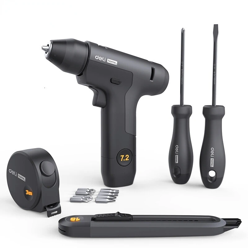 

Xiaomi Deli 7.2V Cordless Drill Lithium-ion Battery Electric Screwdriver 10N.m Torque Mini Wireless Power Driver Power Tools Set