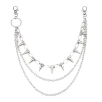 Hip Hop Punk Rock Metal Pants Waist Chain Men Women Key Chain Trousers Chain Wallet Keychain Jeans Unisex Hip-hop Jewelry Gift - Image 5