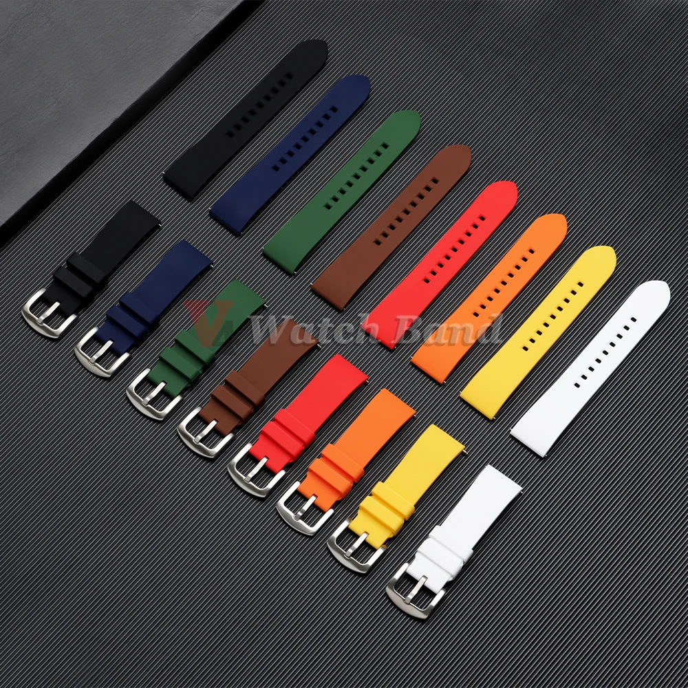 Quick Release Sports Waterproof Silicone Watchband - Universal Wristband in Multiple Sizes
