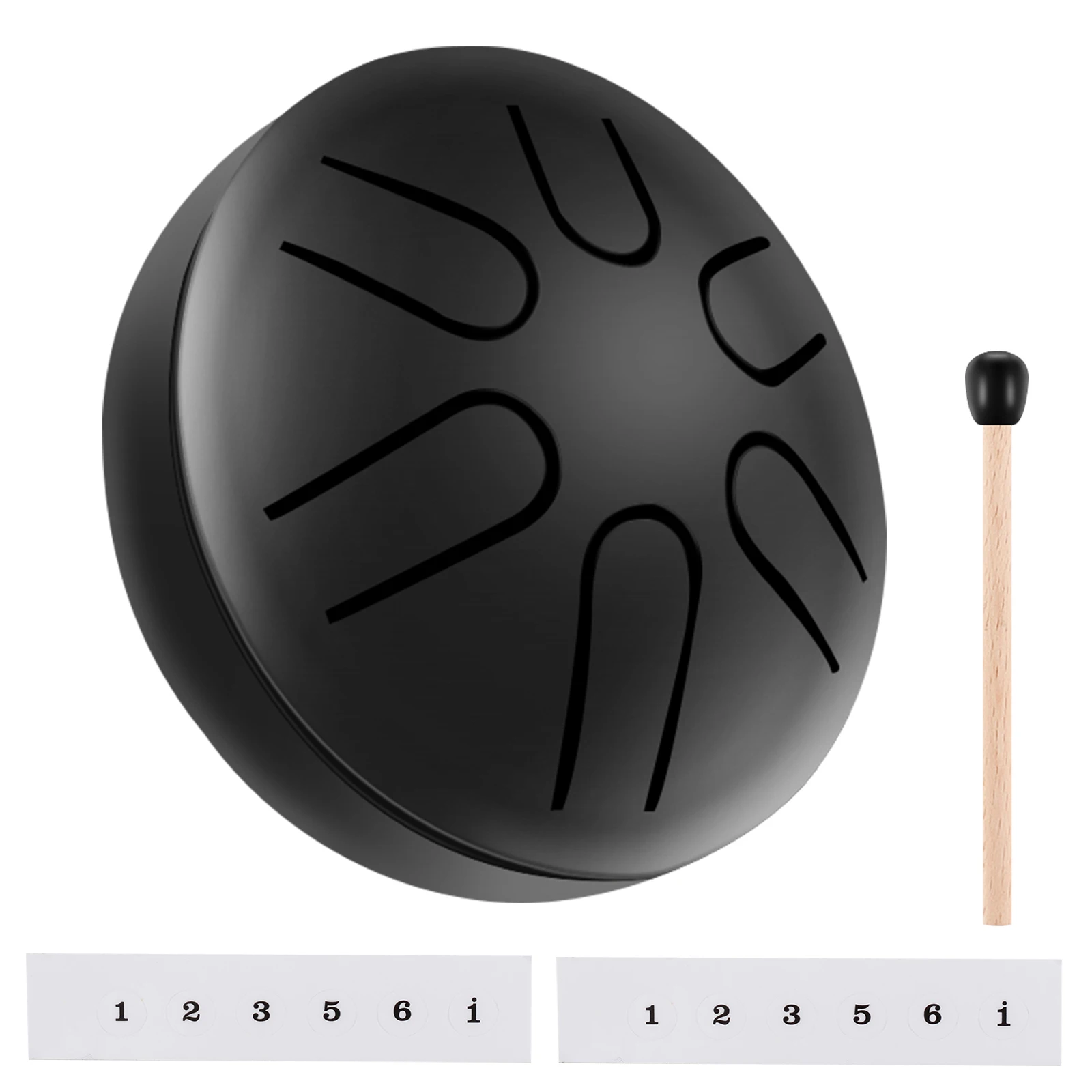

Mini Tongue Drum Set Portable Mini Handpan Drum with Drumstick Music Book Titanium Steel Alloy Tongue Drum Worry-free Drum for