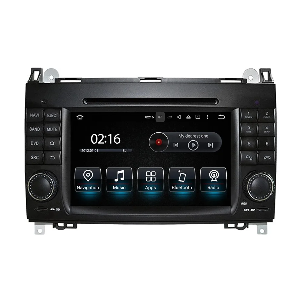 Hualinan Autoradio Per Mercedes Sprinter W169 W245 W639 Viano/Vito Vw Crafter Stereo Radio Head Unit Upgrade 7 "Touch Screen Dvd
