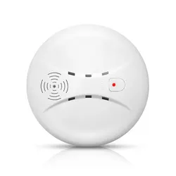 Portable Fire Smoke Detector Sensor for Enhanced Security in Homes and Businesses (WHITE)