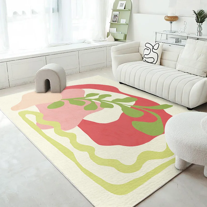 

Modern Simple Living Room Decoration Carpet, Pastoral Style, Bedroom, Bedside, Soft Rug, Light, Luxury, Study, Cloakroom,