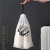Shoes Storage Bag Clear Drawstring Dustproof Pouch Travel Shoes Organizer Transparent Shoe Packing Bag Portable Hanging Pouch 5